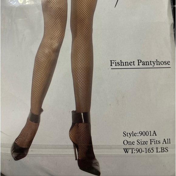 Leg Avenue Fishnet Pantyhose Style 9001A One Size Neon Orange 90-165 lbs. New - Picture 10 of 10